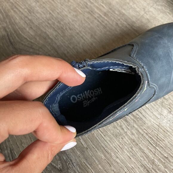 Toddler Floral Booties Blue size 9 - Picture 4 of 7